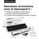 欧莱雅 Steampod 4.0 二合一蒸汽直发卷发器，快速造型，专利蒸汽技术，适用于所有发质，白色 image 8