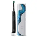 Oral-B Pro 3500 Electric Toothbrush Riso Design Edition, 1 Replacement Brush & Travel Case, Pressure Control, 3 Cleaning Modes, Long Lasting Battery, Black image 1