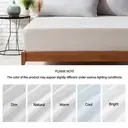 LeBonsoir 180x200cm Fitted Sheet， 30CM/12Inch Deep Pocket - Soft Microfiber， No-Pop Off Elastic， 1 Fitted Sheet Only-White image 6