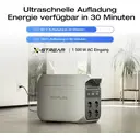 EF ECOFLOW Tragbare Powerstation DELTA 3 Plus, 1024 Wh LiFePO4-Batterie, vollständig aufgeladen in 56 Minuten, 1800W (3600W Spitze) Solargenerator für Notstromversorgung, Camping image 1