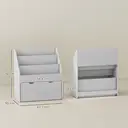 AIYAPLAY Kids Bookshelf, Bookcase Toy Storage Organiser with 3 Tier Shelves, Drawer, for Bedroom, Nursery, Playroom, Classroom, Grey image 2