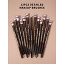 MAANGE Lot de 20 pinceaux à maquillage en aluminium de qualité professionnelle avec trousse de rangement image 9