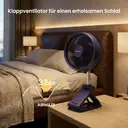 Airmate Klappbarer Luftzirkulator, DC-Motor energiesparend, 32 dB leise für Schlafzimmer, Fernbedienung, 8 Geschwindigkeiten & Sturmmodus, 8-Stunden-Timer, höhenverstellbar, kompakt & tragbar, abnehmbar leicht zu reinigen image 6