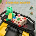 AIYAPLAY 12V Kids Electric Ride on ATV, Battery Powered Quad Bike with 4 Suspension Wheels, Forward Reverse Function Yellow image 4