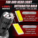 ENdureLite H4 High and Low Beam, Plug & Play, H4 LED Light Bulbs, 13,000LM Brighteness ,Efficent Cooling System, Pack of 1 image 3