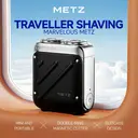 Metz Traveler Electric Shaver for Men, Mini & Portable, 100% Waterproof, Perfect Qixi Valentine's Day Gift for Boyfriend, Husband and Father image 0
