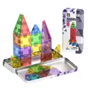 XINQIYUAN Qiyuan Educational Toy 3.75cm Flat Magnetic Tile Building Blocks Set 32pcs [Random Mix – Colors From Main Image Only] image 2