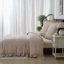 Meeallhome  Comforter Set  Vintage Ruffle Bed Set 230*220cm/50*75cm*2    khaki image 2