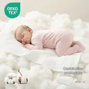 LeBonsoir Lot de 2 serviettes de bain 100 % coton, lange en mousseline pour bébé - coton 6 plis doux pour peaux délicates - 70 x 140 cm grand format - absorbantes, durables, douces - pour nouveau-nés et tout-petits - Blanches, Lot de 2 (2 serviettes de bain) image 1