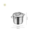 WMF Mini Topfset Induktion klein 5-teilig, Kochtopf Set mit Metalldeckel, Cromargan Edelstahl, Induktions Töpfe Set stapelbar, ideal für kleine Portionen image 9
