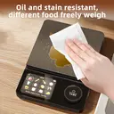 Unique Pèse-personne nutritionnel intelligent 5 kg, précision 0,1 g, écran TFT 2,8 pouces pour affichage des nutriments, analyse de 30 nutriments, rechargeable image 7