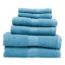 Thread & Loom Towel Set 2 x Bath Towels, 2 x Hand Towels, 2 x Face Cloths Turquoise image 0