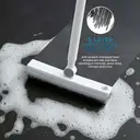 Swan Elevate Precision Angled Scrubbing Brush with Built-in Squeegee, White image 5