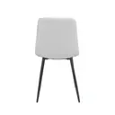 Dining Chairs Argenta Quilted Faux Leather Light Grey 2pcs image 3