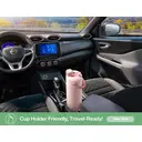 POWCAN by Meoky 26oz Dual-Opening Sports Water Bottle with Carry Handle –Light Green, New Year Sale , Top gift picks image 3