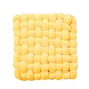 MEROPE, Coussin de Soutien Nœuds Polyester/Élasthanne, 40 cm, Jaune, 1 Pack image 1