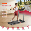 KeHot Tapis de course pliable, tapis de marche électrique 2,5 CV, 1-10 km/h, charge maximale 100 kg, faible bruit, contrôle via application, salle de sport portable pour la maison, pour le jogging et la marche image 2