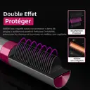 K·SKIN KD382 Brosse lissante/Lisseur, Soin des cheveux aux ions négatifs + Chauffage rapide PTC, 6 réglages de température 130-200℃, Conception de batterie au lithium sans fil, Dents de peigne anti-brûlure Convient pour le coiffage quotidien image 3