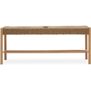 Interiors by Premier Bench Bandar Beech Wood & Hemp Rope Natural image 0