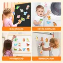 JoyCat Wooden Animal Alphabet Magnets - Large A-Z Fridge Set, 26 Pieces for Toddlers image 4