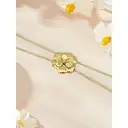 18K Gold Plated Large Floral Pendant Necklace, 26 Inch Long Chain Statement Jewelry image 4