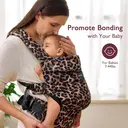 Momcozy Leopard Ergonomic Baby Carrier for 7-44 lbs image 1