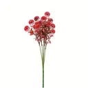 Yuejia  4Pcs 13.77in/35cmArtificial Billy Ball Flower Man Fake Plants Living Room Decoration Ornaments Desktop Fake Flowers(red) image 9
