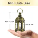 Small Lanterns with LED Candles Set of 10 image 3