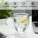 Ju7cer   Glass Cup   Tea Glasses Drinking Glasses Coffee Glass 350ml 1pc image 3
