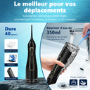 Sunluxy F5 Hydropulseur dentaire sans fil portable - Noir image 1