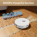 T5 Pro Robot Vacuum Cleaner with Wiping Function, 8150Pa Suction Power  with Hot Air Drying, Anti-Tangle Side Brush, Obstacle Avoidance, LiDAR Navigation, All-in-One Dock, omni-station image 2