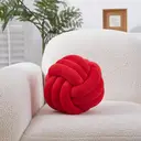 MEROPE, Coussin-ballon à nœuds polyester/élasthanne, 28 cm, rouge, 1 pack image 3