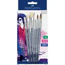 Faber-Castell Série BC Lot de 3 pinceaux ronds et 3 pinceaux plats image 0