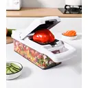  5-in-1 Vegetable Chopper Slicer Dicer With Container Food Processor White                  image 3