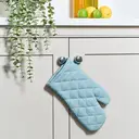 Dexam Single Oven Glove Love Colour 100% Cotton Duck Egg image 2