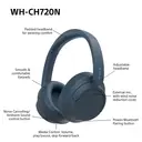 Sony WH-CH720N Noise-Cancelling Over-Ear Headphones (Blue) image 9
