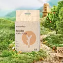 fukumaru Tofu Cat Litter, Strong Clumping Cat Litter, Dust Free Unscented Flushable Tofu Litter, Natural, Lightweight and Low Tracking Kitty Litter Pellets Mixed (Applewood) 2.7kg*4 bags image 5