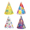 Unique Party Hats, Assorted Design, 8 pack image 0