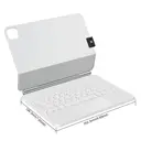 Rexsun Tablet Keyboard Case – Magnetic Floating Design， Detachable Protective Cover， Precision Trackpad for iPad Pro 11"/Air 10.9"/11"， Model P11-2 (White) image 8