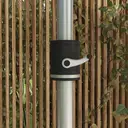 Outsunny 3(m) Solar Powered Garden Parasol with Lights, LED Lighted Deck Umbrella with 48mm Aluminium Pole, Crank, Solar Charged and USB Type-c, for Balcony, Outdoor and Lawn, Khaki image 8