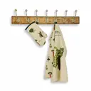 RHS by Dexam Single Oven Glove Benary Vegetables 100% Cotton Stone/Green image 2