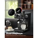 HiBREW H20 All-in-One Coffee Machine with Built-in Grinder, Dual Hot & Cold Extraction, 20-Bar Pressure, 20-Level Grind Adjustment, Steam Wand for Latte, 1.8L Water Tank, Smart Touch Control image 4