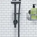 Croydex Nero Stainless Steel Hose - Black image 0