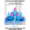 XINQIYUAN Jouet Magnétique Enfant Dalles Magnétiques 7.5cm Dalles Diamant avec Billes Magnétiques 58pièces [Mélange aléatoire – Couleurs issues uniquement de la photo principale] image 2