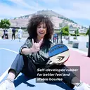 High-quality Rubber Basketball（29.5"） Size7# Red/White/Blue image 3