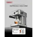 HiBREW H10A Machine à expresso semi-automatique 20 bars, porte-filtre 58 mm, réglage de la température et boîtier en métal image 9