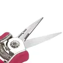 Flora Guard Sécateur à pointe micro 16 cm en acier inoxydable avec poignée antidérapante - Rouge image 2