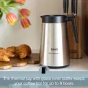 Moccamaster KBGT Filter Coffee Machine, Thermal Jug, Handmade in the Netherlands, 1.25 Litres, Black - 79413 image 3