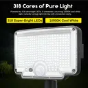 VIVREAL  Solar wall lights Charged by solar energy， 318Led YHM01C, New Year Sale , Top gift picks image 5