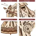 Robotime ROKR Siege Heavy Ballista 3D Wooden Puzzle Building Toys 21 x 18.5 x 19cm 1PC,Home decoration, bookshelf decoration,Craft Gifts for Adults and Teens,Educational toys image 6